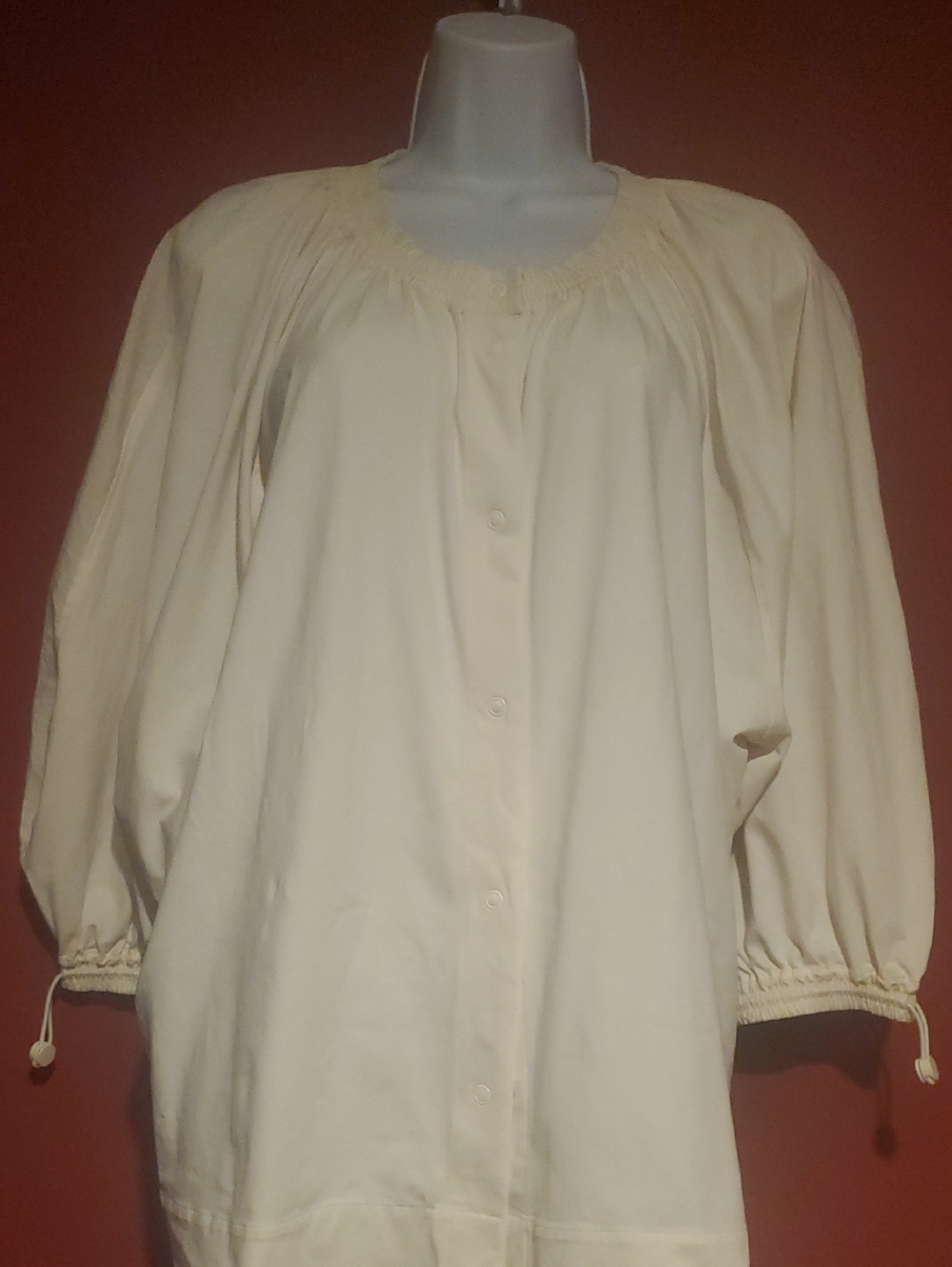 COS White Blouse with Logo Tag